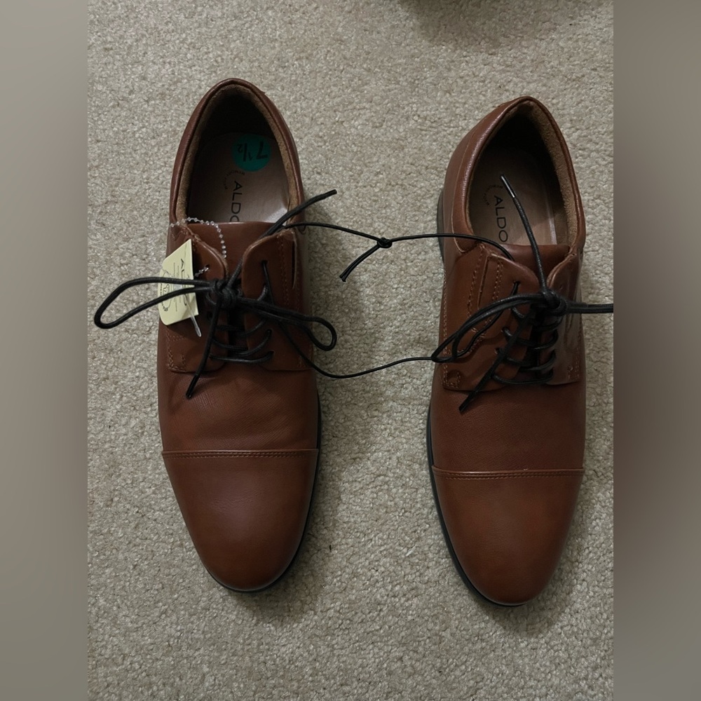 Aldo men’s brown dress shoes size 7.5